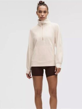 lululemon athletica Cream Half-Zip Pullover Sweatshirt